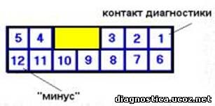 12-ти контактный прямоугольный разъем Mitsubishi